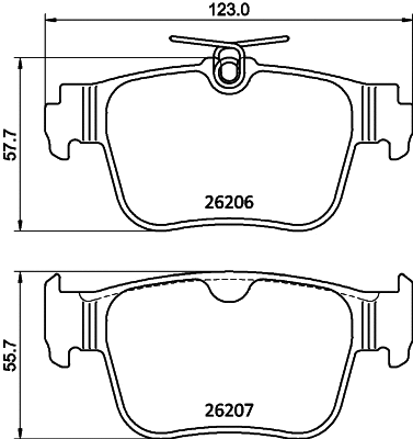 Brake Pad Set, disc brake (MDB3469)