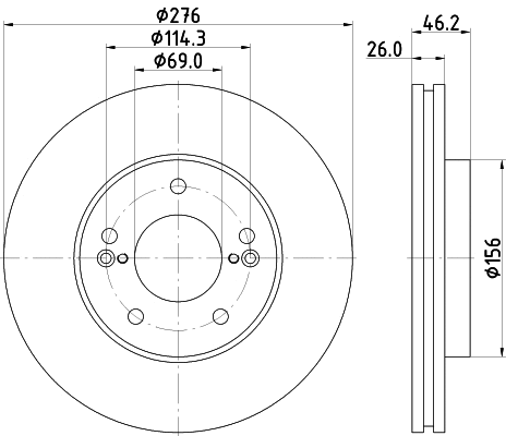 Brake Disc (MDC1875)