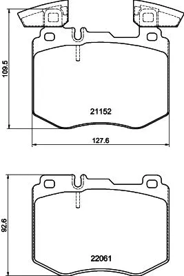 Brake Pad Set, disc brake (MDB4319)