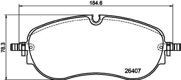 Brake Pad Set, disc brake (MDB3478)