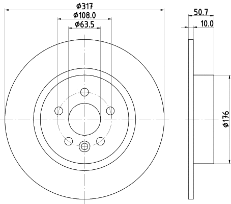 Brake Disc (MDC2852C)