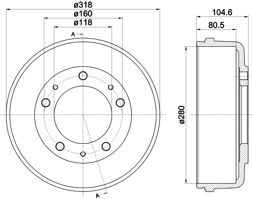 Brake Drum (MBD057)