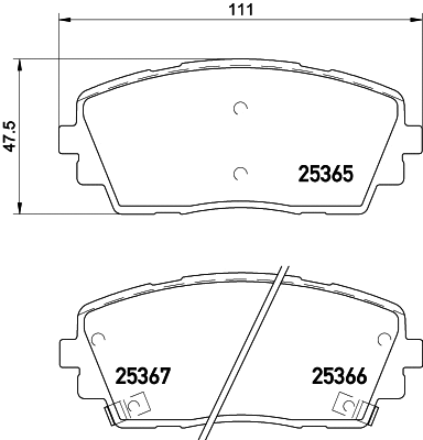 Brake Pad Set, disc brake (MDB3297)