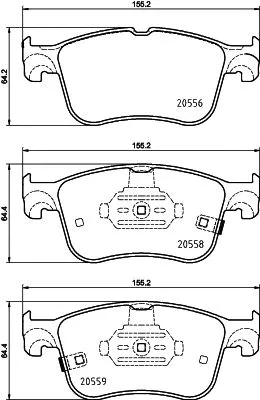Brake Pad Set, disc brake (MDB4170)