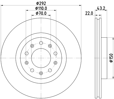 Brake Disc (MDC2160)