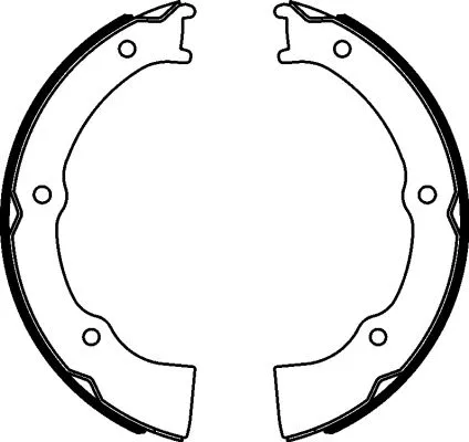 Brake Shoe Set, parking brake (MFR702)