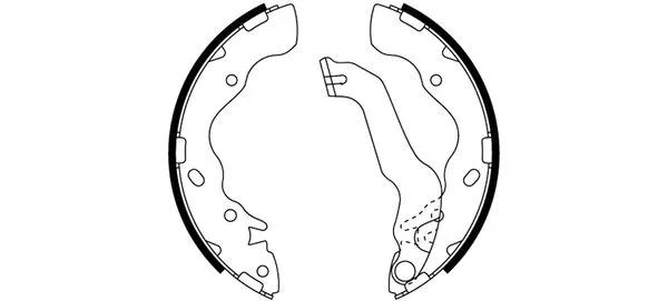 Brake Shoe Set (MFR552)