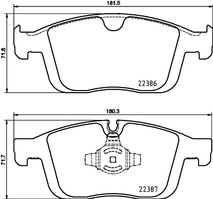 Brake Pad Set, disc brake (MDB3913)