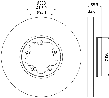 Brake Disc (MDC3002C)