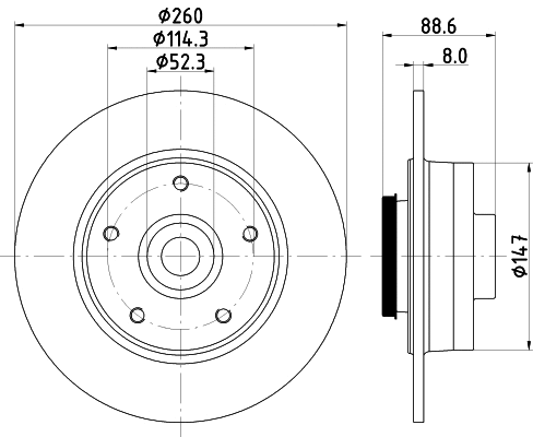 Brake Disc (MDC2795C)
