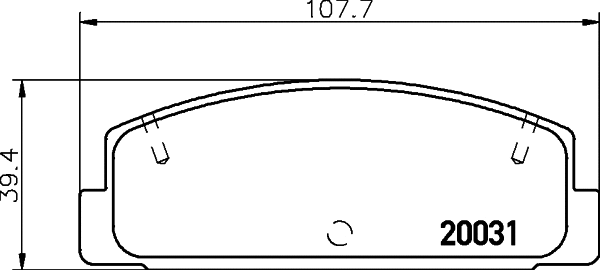 Brake Pad Set, disc brake (MDB1350)