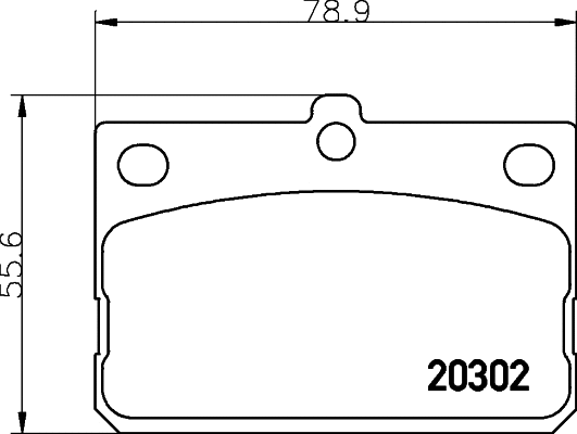Brake Pad Set, disc brake (MDB1063)