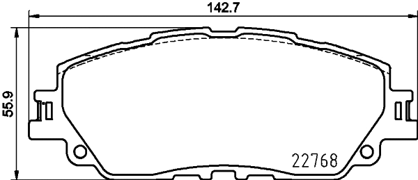 Brake Pad Set, disc brake (MDB4050)