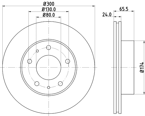 Brake Kit, disc brake (MVK0041)