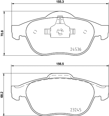 Brake Pad Set, disc brake (MDB2884)