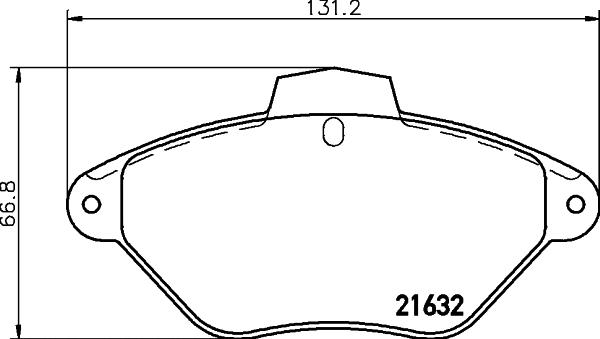 Brake Pad Set, disc brake (MDB1630)