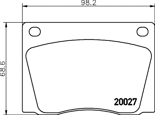 Brake Pad Set, disc brake (MGB522)
