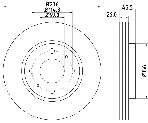 Brake Disc (MDC2306)