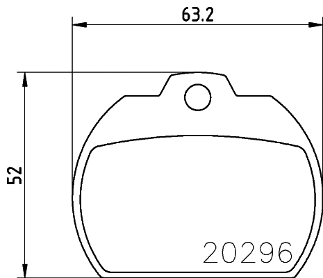 Brake Pad Set, disc brake (MDB1080)