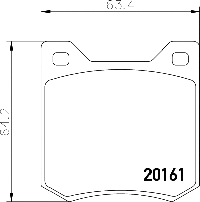 Brake Pad Set, disc brake (MGB550)
