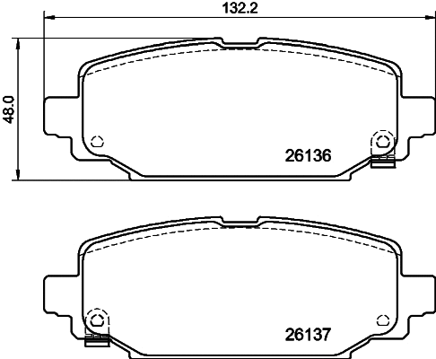 Brake Pad Set, disc brake (MDB4142)