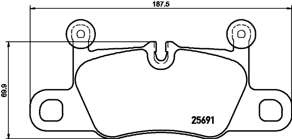 Brake Pad Set, disc brake (MDB3409)