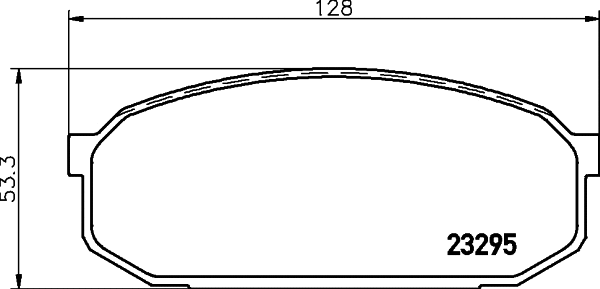 Brake Pad Set, disc brake (MDB1712)