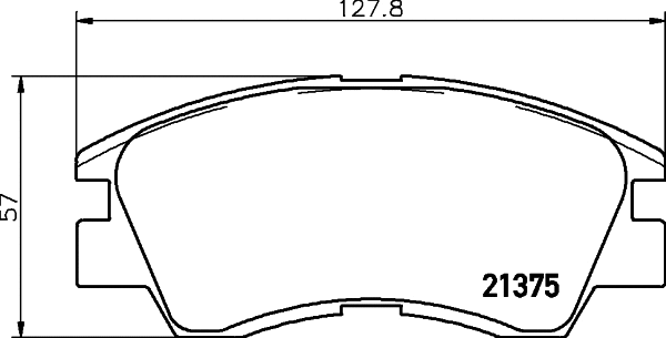 Brake Pad Set, disc brake (MDB1447)