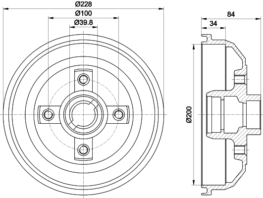 Brake Drum (MBD006)