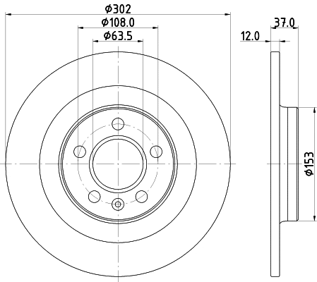 Brake Disc (MDC2876C)