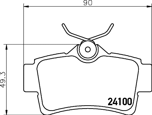 Brake Pad Set, disc brake (MDB2139)