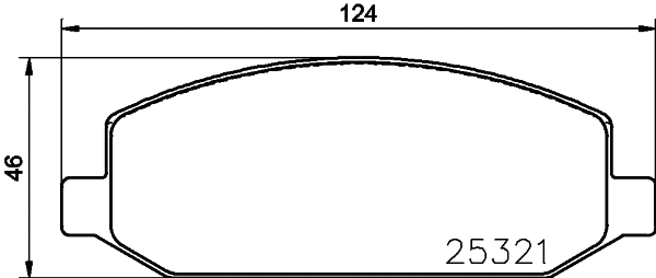 Brake Pad Set, disc brake (MDB84214)