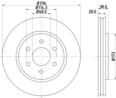 Brake Disc (MDC2163)