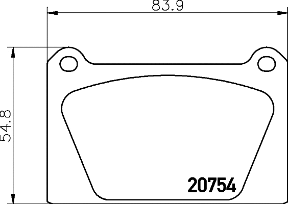Brake Pad Set, disc brake (MLB65)