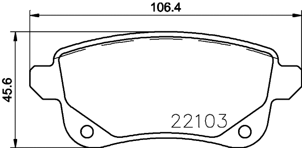 Brake Pad Set, disc brake (MDB3765)