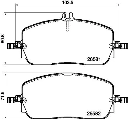 Brake Pad Set, disc brake (MDB3515)