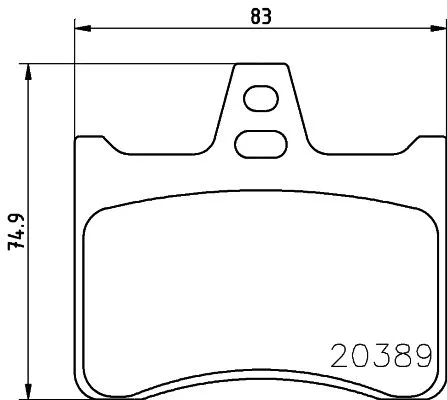 Brake Pad Set, disc brake (MDB1135)