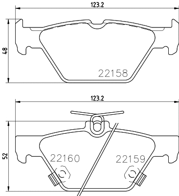 Brake Pad Set, disc brake (MDB3818)