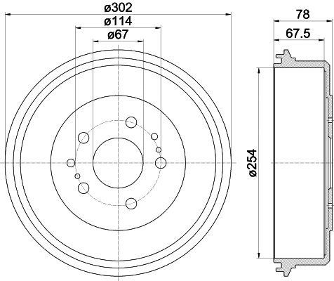 Brake Drum (MBD114)