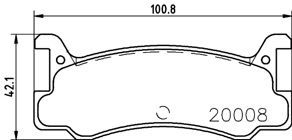 Brake Pad Set, disc brake (MDB1358)