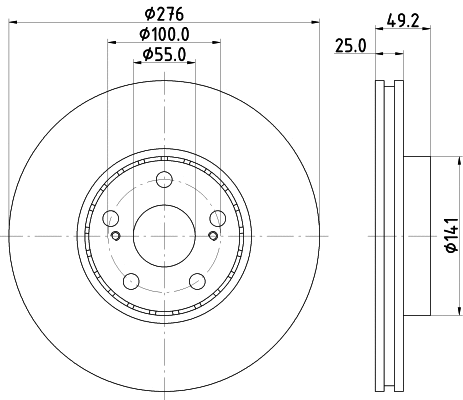 Brake Disc (MDC1684)
