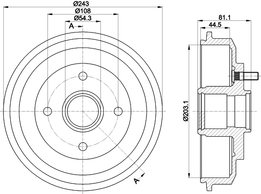 Brake Drum (MBD064)