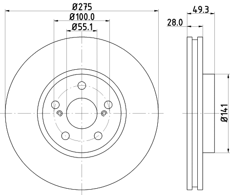 Brake Disc (MDC1584)