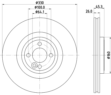 Brake Disc (MDC2691)