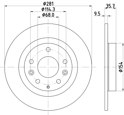 Brake Disc (MDC2821C)