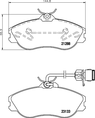 Brake Pad Set, disc brake (MDB1820)