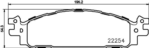 Brake Pad Set, disc brake (MDB3798)