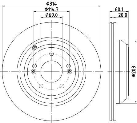 Brake Disc (MDC2675)