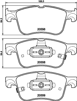 Brake Pad Set, disc brake (MDB84170)