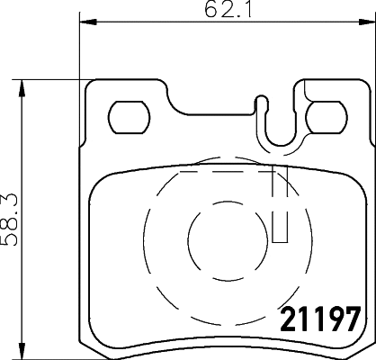 Brake Pad Set, disc brake (MDB1565)
